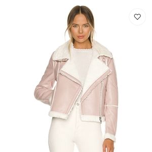 Genna Zip Up Jacket in Blush superdown small